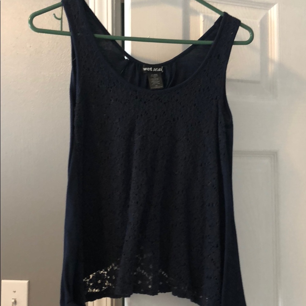 Navy tank top